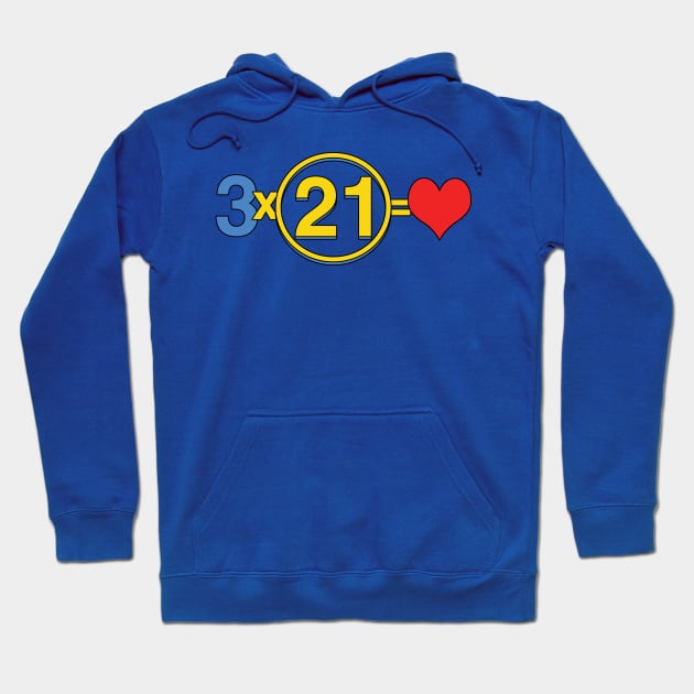 Down Syndrome 3x21 Hoodie by Prints with Meaning